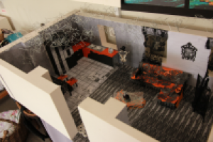 Макет интерьера "В огне"