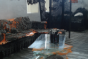 Макет интерьера "В огне"