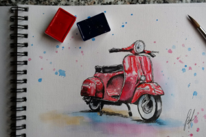 Акварельный скетчинг