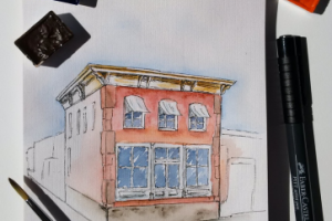 Акварельный скетчинг