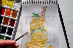 Акварельный скетчинг