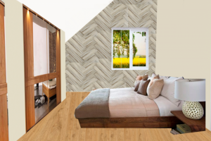 Концепт-борд (коллаж) спальни