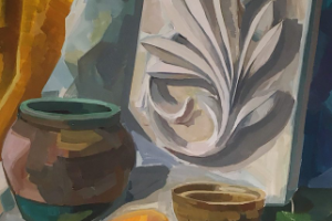 Живописная работа в академическом стиле.