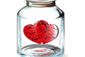 Векторная иллюстрация "Keep our love"