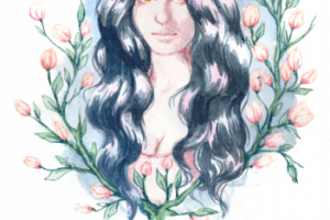 Девушка в цветах