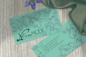 визитка для магазина одежды