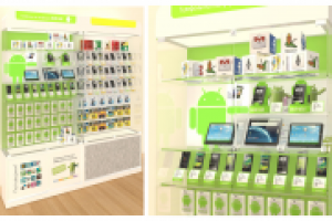 Переоборудование существующих витрин для продвижения "Андроид"