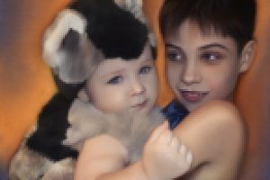 Отрисовка фото в стиле "акварель"