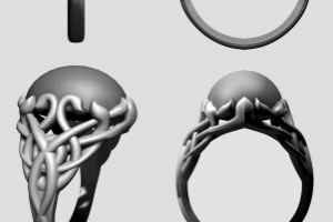 Кольцо с кабошоном