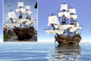 Макет корабля