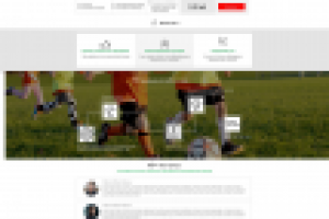 Лендинг футбольной секции