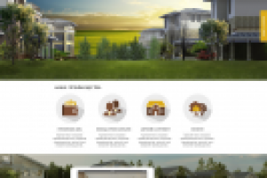 Дизайн сайта коттеджного поселка " Александрия " + отрисовка инт