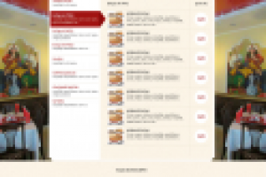 Сайт кафе "Легенда" (меню)