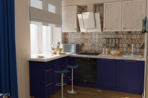 Кухня гостиная на Войковской