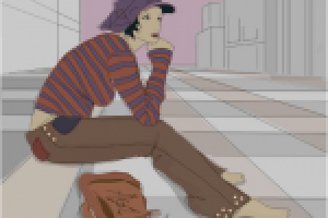 Девушка в кепке