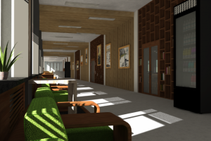 Оформление галереи университета