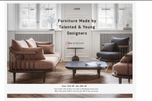 Дизайн Landing Page/ Интернет-магазина мебели.