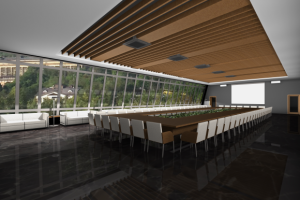 Дизайн проект интерьера конференц зала