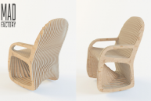 Параметрический стул из фанеры