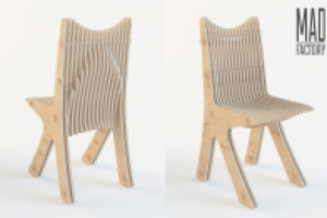 Параметрический стул из фанеры