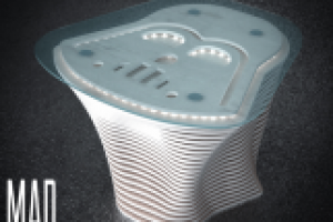 Журнальный столик "Darth Vader". Размеры деревянной основы-720х7