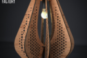 Светильник из фанеры, толщиной 4 мм.