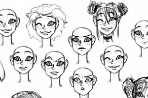 Наброски головы