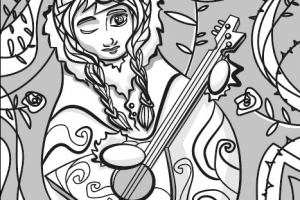 Иллюстрация - раскраска