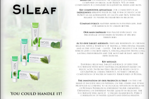 Страница презентации собственной зубной пасты