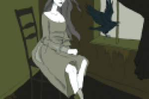 Иллюстрация к сказке братьев Гримм "Ворона"