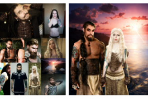 Художественный коллаж "Кхал и Кхалиси"