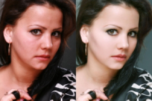 ретушь кожи