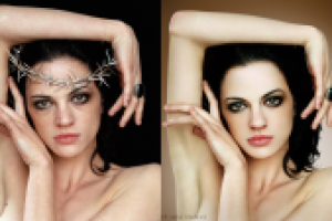 ретушь, частичное коллажирование