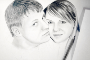 портрет карандашом (процесс)