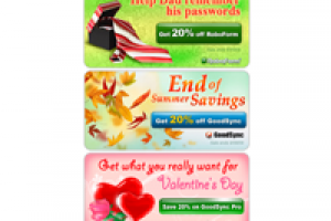 Статичные баннеры праздничных акций