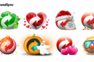 Иконки-лого для праздничных рекламных акций