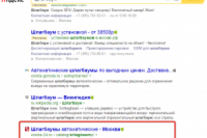 Шлагбаум - 3 место