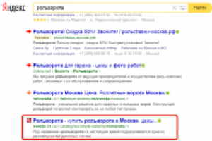 Рольворота - 3 место