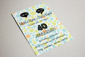 Приглашение на годовщину свадьбы