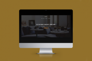 Экран будущего лендинга для компании продающей мебель