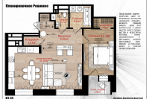 Планировочное решения в микрорайоне Лебяжий
