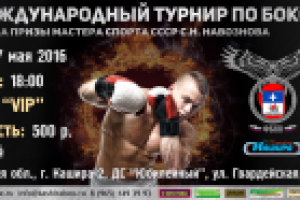 Билет входной для турнира по боксу