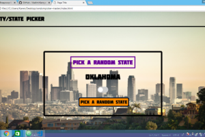 Сайт - рандомайзер для выбора случаяного шатата (города) США.