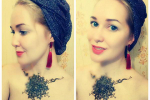 Татуировка хной (мандала)