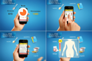 Рекламный ролик для приложения idiet