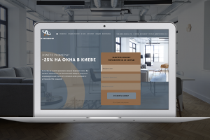 Landing Page для продажи окон в Киеве