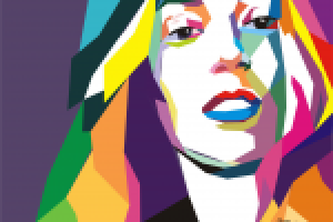 портрет в стиле поп арт Кристина Си