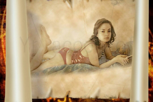 Одна из первых . "Фэнтези фото на пергаменте"