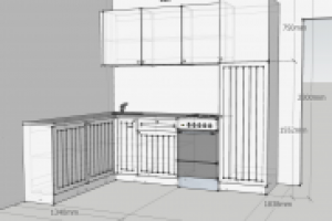 Эскизный проект кухни.