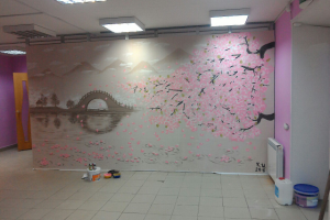 Роспись "Сакура"